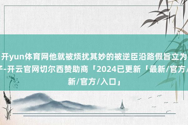 开yun体育网他就被烦扰其妙的被逆臣沿路假旨立为了太子-开云官网切尔西赞助商「2024已更新「最新/官方/入口」