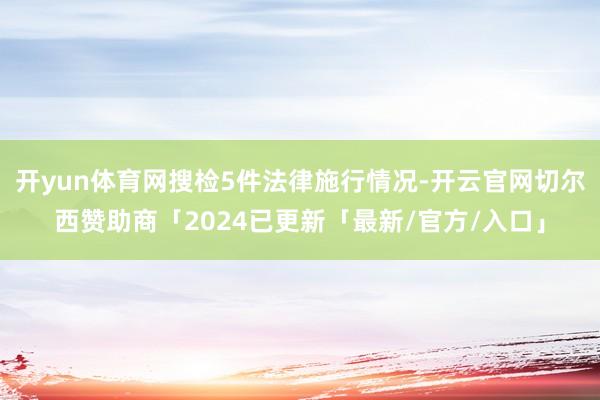 开yun体育网搜检5件法律施行情况-开云官网切尔西赞助商「2024已更新「最新/官方/入口」